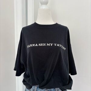 Vintage Tattoo Black Graphic T-Shirt